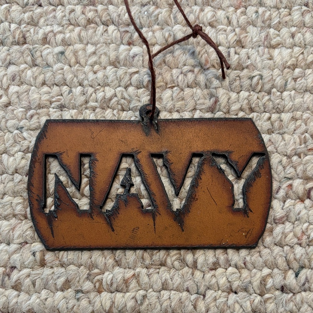 'NAVY' Ornament